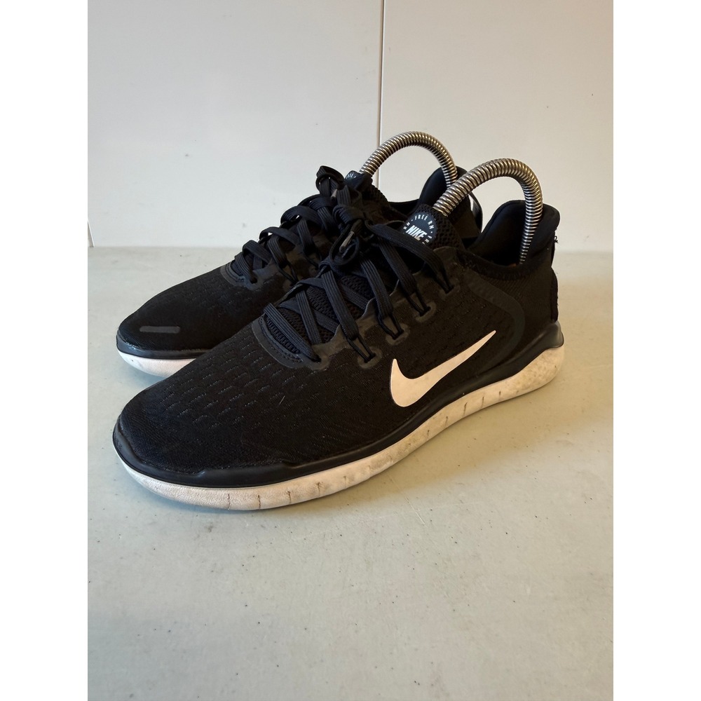 Nike Free RN 2018 Mens Running Shoes Black White 942837-001 Size 8